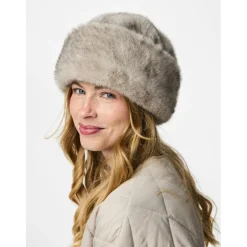 PIECES Dame Hat PCJutlandia - Greige Outlet