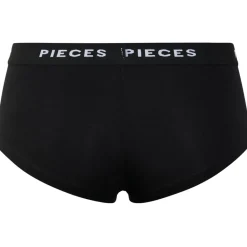 PIECES dame hipsters PCLOGO LADY 4-PACK - Black Best