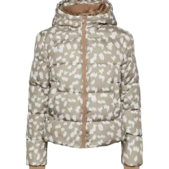 PIECES dame jakke PCBEE - Silver Mink GRAPHIC Hot