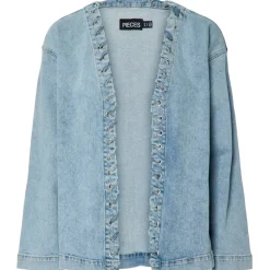 PIECES dame jakke PCFENDA - Light Blue Denim Online
