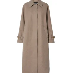 PIECES Dame Jakke PCJOELLA - Taupe Gray MELANGE Best