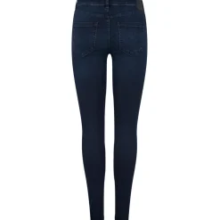 PIECES dame jeans PCDELLY - Dark Blue Hot