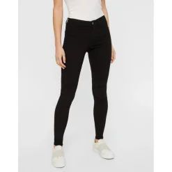 PIECES dame jeggins PCSKIN WEAR MW - Black