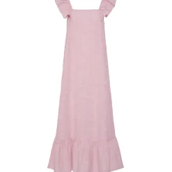 PIECES dame kjole PCAPIA - Pink Lemonade Stripes Bright white Discount