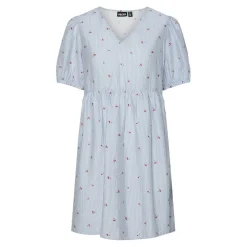 PIECES dame kjole PCFIONNA - Lichen Blue Hot