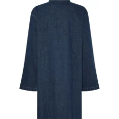 PIECES dame kjole PCFLORA - Medium blue denim Sale