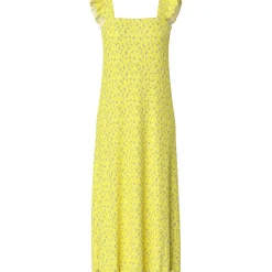 PIECES dame kjole PCFLORA - Pale Banana Small flower Outlet