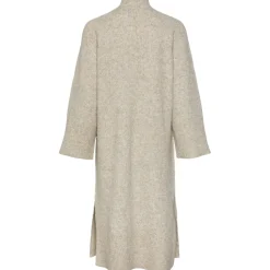 PIECES dame kjole PCJADE - White Pepper MELANGE