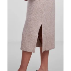 PIECES dame kjole PCJADE - White Pepper MELANGE