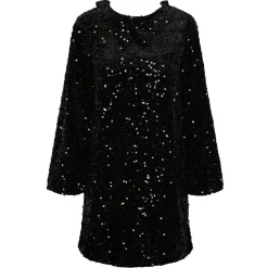 PIECES dame kjole PCKAM - Black Black sequins