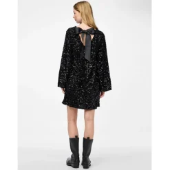 PIECES dame kjole PCKAM - Black Black sequins