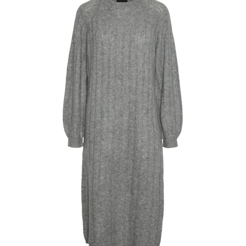 PIECES dame kjole PCMAGGY - Medium grey melange Online
