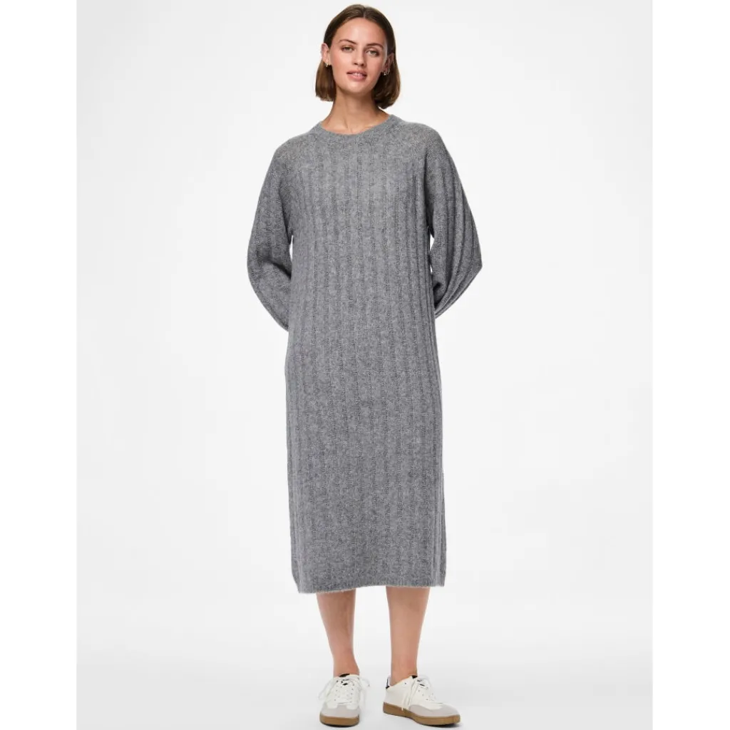 PIECES dame kjole PCMAGGY - Medium grey melange Online