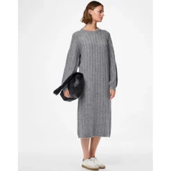 PIECES dame kjole PCMAGGY - Medium grey melange Online