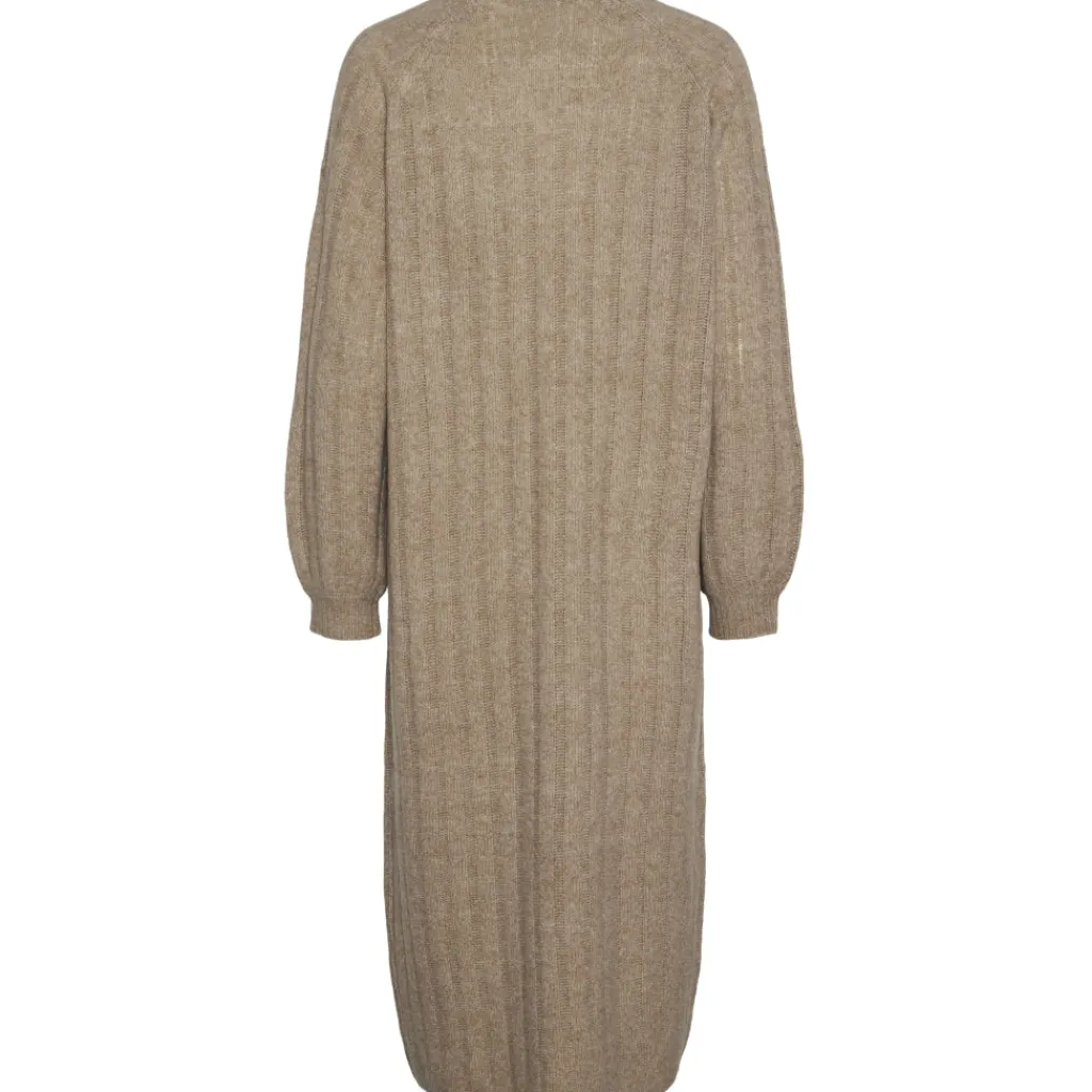 PIECES dame kjole PCMAGGY - Taupe Gray Best