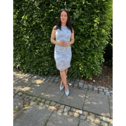 PIECES DAME KJOLE PCMERRY - Cashmere Blue Outlet