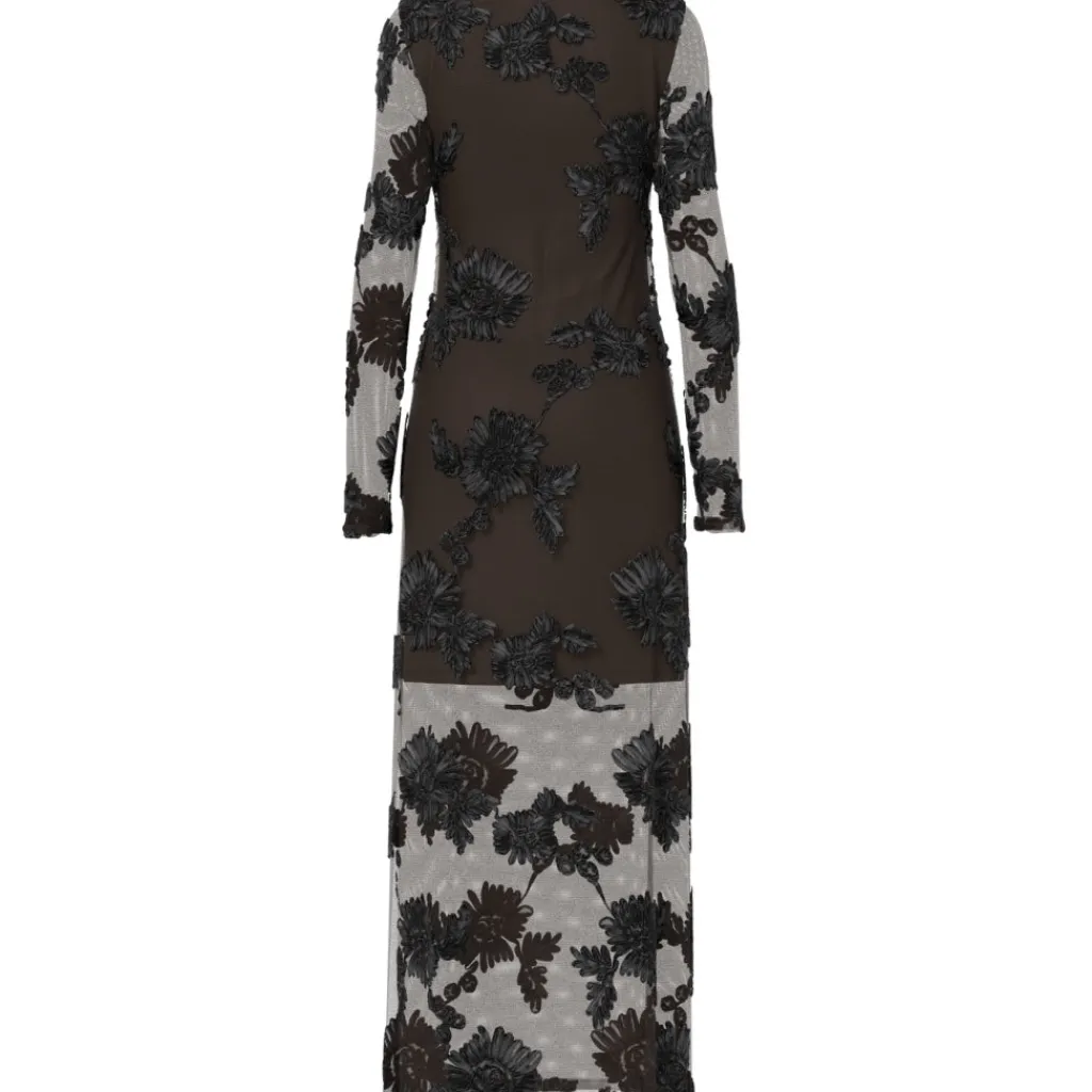 PIECES Dame Kjole PCOffia - Delicioso Black Satin Band