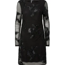 PIECES Dame Kjole PCOffia - Black black satin band