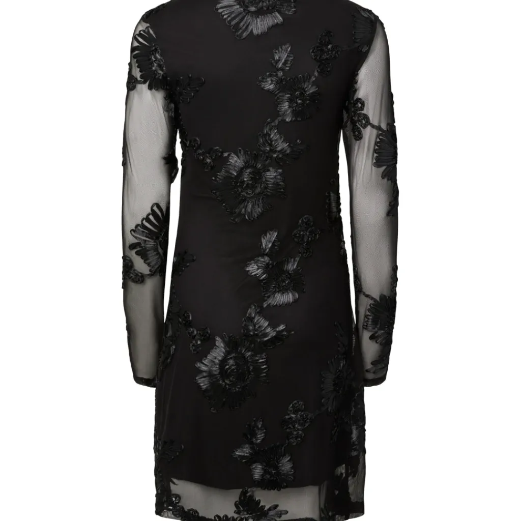 PIECES Dame Kjole PCOffia - Black black satin band