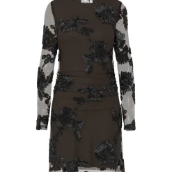 PIECES Dame Kjole PCOffia - Delicioso Black Satin Band Outlet