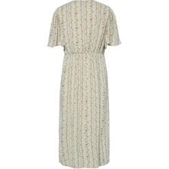 PIECES DAME KJOLE PCTAITLYN - Birch Striped Flower Best