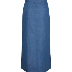 PIECES dame nederdel PCASTA - Medium blue denim Hot