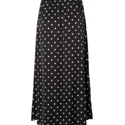 PIECES dame nederdel PCJYTTA - Black White Dots Clearance
