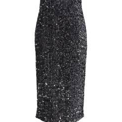 PIECES dame nederdel PCKAM - Magnet Black silver sequins Sale