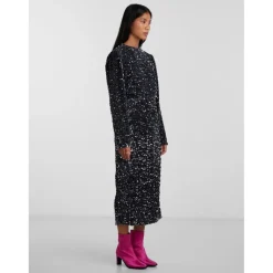 PIECES dame nederdel PCKAM - Magnet Black silver sequins Sale