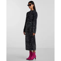 PIECES dame nederdel PCKAM - Magnet Black silver sequins Sale