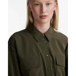 PIECES dame skjorte PCDRE - Deep Lichen Green New