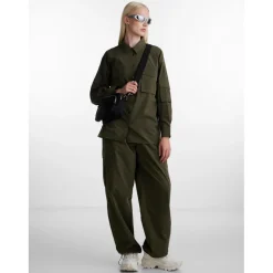 PIECES dame skjorte PCDRE - Deep Lichen Green New