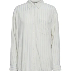 PIECES dame skjorte PCPIA - Birch Hydrangea Outlet