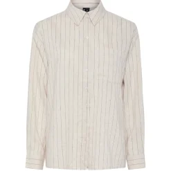 PIECES dame skjorte PCPIA - Birch Stripes black Best