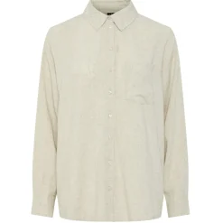 PIECES dame skjorte PCPIA - Birch Detail MELANGE Sale