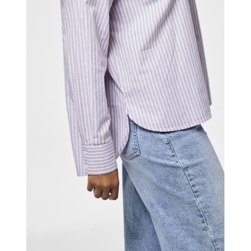 PIECES dame skjorte PCPIPPA - Bonbon stripes Clearance