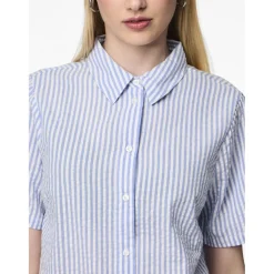 PIECES dame skjorte PCSALLY - Hydrangea CLOUD DANCER Clearance