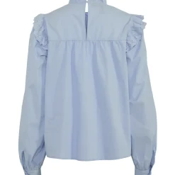 PIECES dame skjorte PCVELA - Cashmere Blue Online