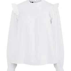 PIECES dame skjorte PCVELA - Bright White