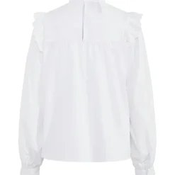 PIECES dame skjorte PCVELA - Bright White