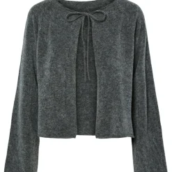 PIECES dame strik cardigan PCJIKO - Medium grey melange