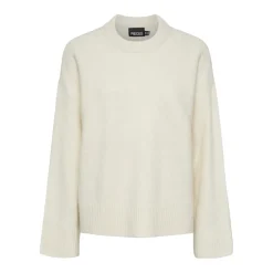 PIECES dame strik PCANA - Whitecap Gray Sale