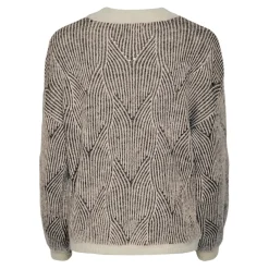 PIECES dame strik PCJENNA - Whitecap Gray black Outlet