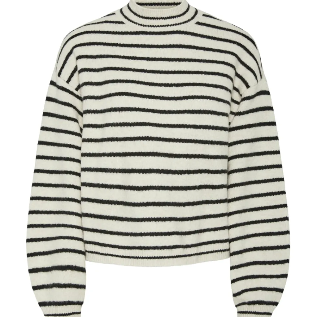 PIECES dame strik PCPENNA - Whitecap Gray black New