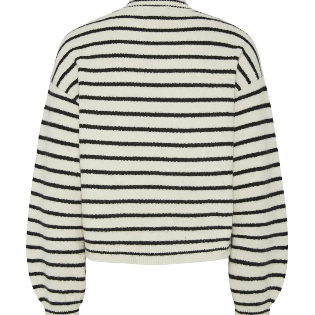 PIECES dame strik PCPENNA - Whitecap Gray black New