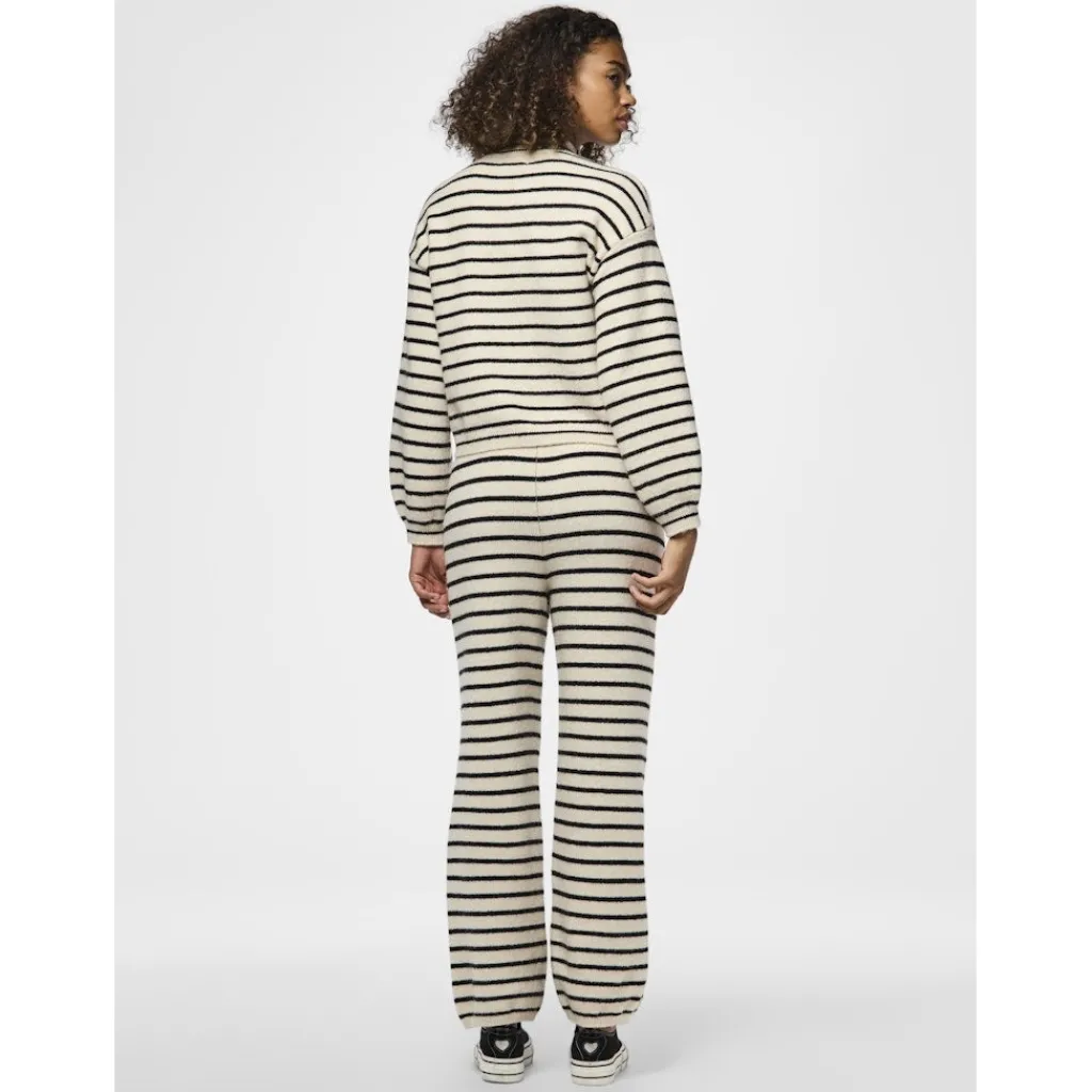 PIECES dame strik PCPENNA - Whitecap Gray black New