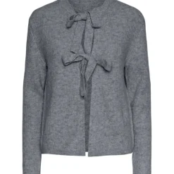 PIECES dame strik PCSILLY - Medium grey melange Hot