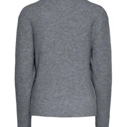 PIECES dame strik PCSILLY - Medium grey melange Hot