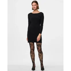 PIECES dame strømpebukser PCJANE - Black