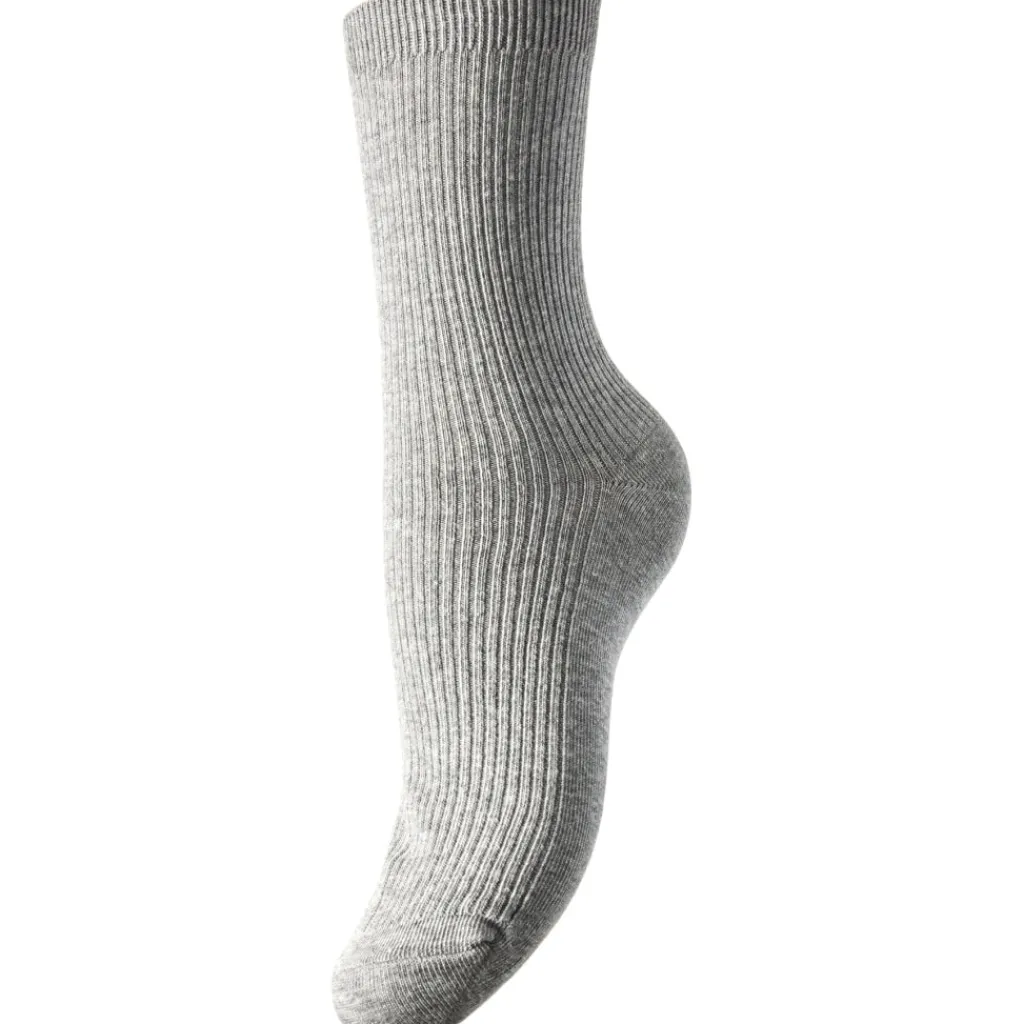 PIECES Dame Strømper PCMarta - Light Grey Melange Sale